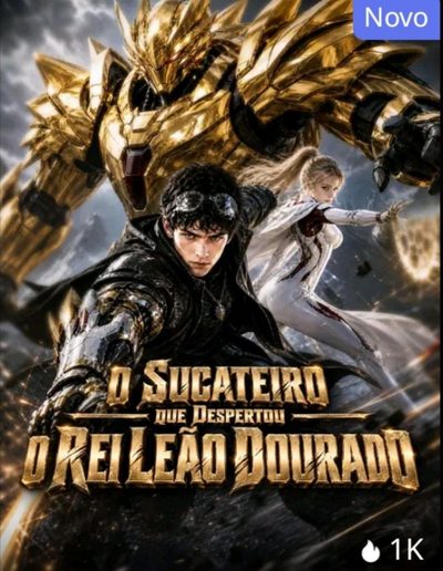 Capa da minisserie O Sucateiro que Despertou o Rei Leão Dourado
