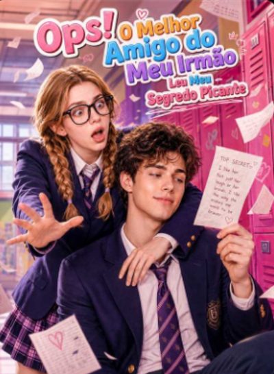 Capa da minisserie Ops! o Melhor Amigo do Meu Irmão Leu Meu Segredo Picante