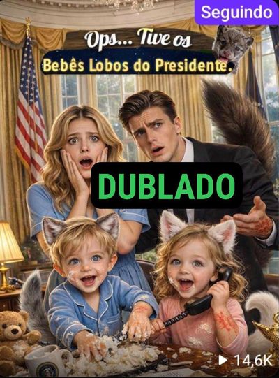 Capa da minisserie Ops... Tive os Bebês Lobos do dublado