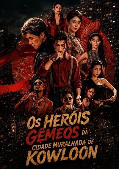 Capa da minisserie Os Heróis Gêmeos da Cidade Muralhada de Kowloon