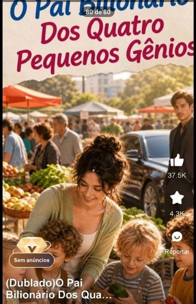 Capa da minisserie Pai Bilionário dos Quatro Gênios