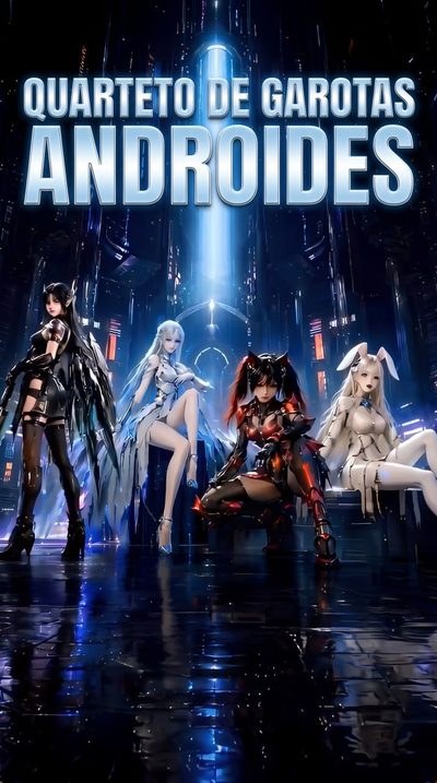 Capa da minisserie Quarteto de Garotas Androides