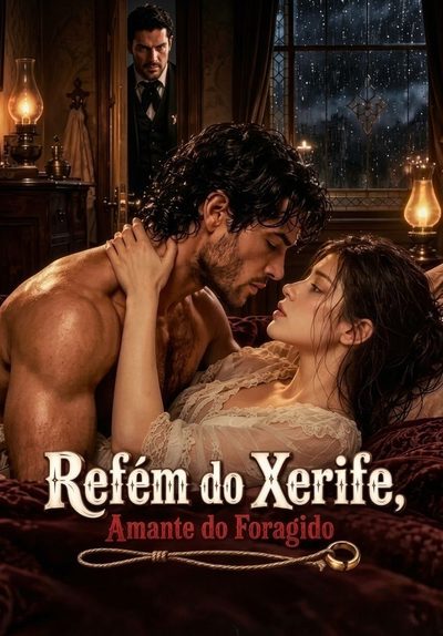 Capa da minisserie Refém do Xerife,amante do Foragido