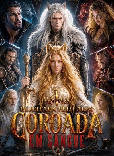 Capa da minisserie Rejeitada Pelo Alfa Coroada em Sangue