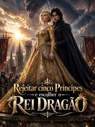 Capa da minisserie Rejeitar Cinco Príncipes e Escolher o Rei Dragão