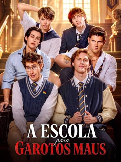 Capa da minisserie The School Bad Boys os Garotos Problema da Escola a Escola para Garotos Maus