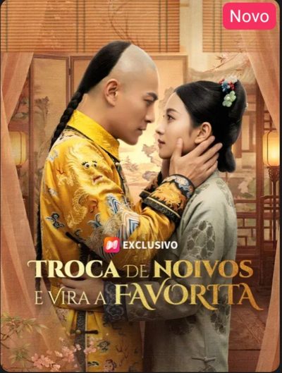 Capa da minisserie Troca de Noivos e Vira a Favorita