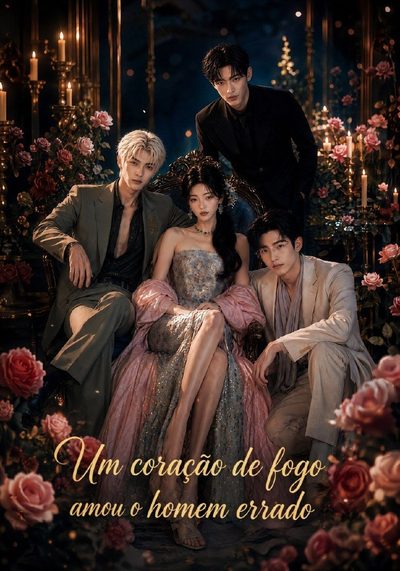Capa da minisserie Um Coração de Fogo Amou o Homem Errado
