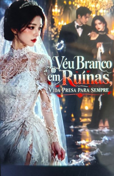 Capa da minisserie Véu Branco em Ruínas,vida Presa para Sempre